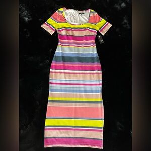 Guess colorful dress never worn size 8